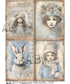 Hârtie de orez - Winter Portraits - A4
