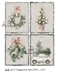 Hârtie de orez - Winter Wishes - 4 - A4