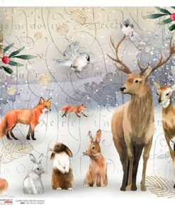 Hârtie de orez - Winter story - A5