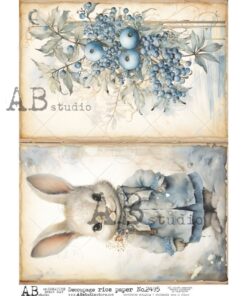 Hârtie de orez – Blueberry - A4
