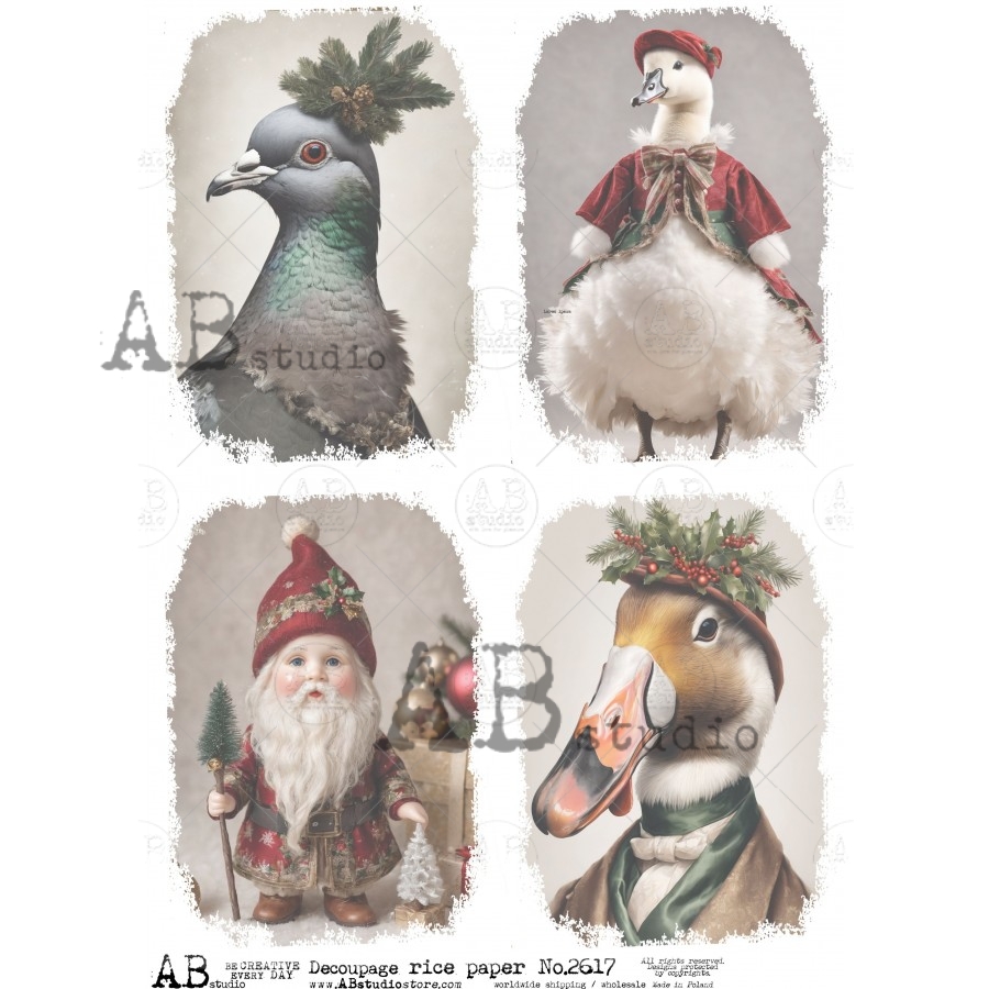 Hârtie de orez – Christmas Beauty - A4 1 Hârtie de orez – Christmas Beauty - A4