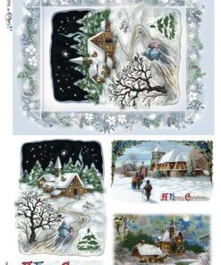 Hârtie de orez – Christmas Night – A5