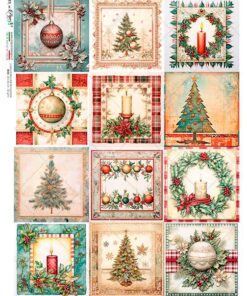 Hârtie de orez – Christmas Pattern – A4
