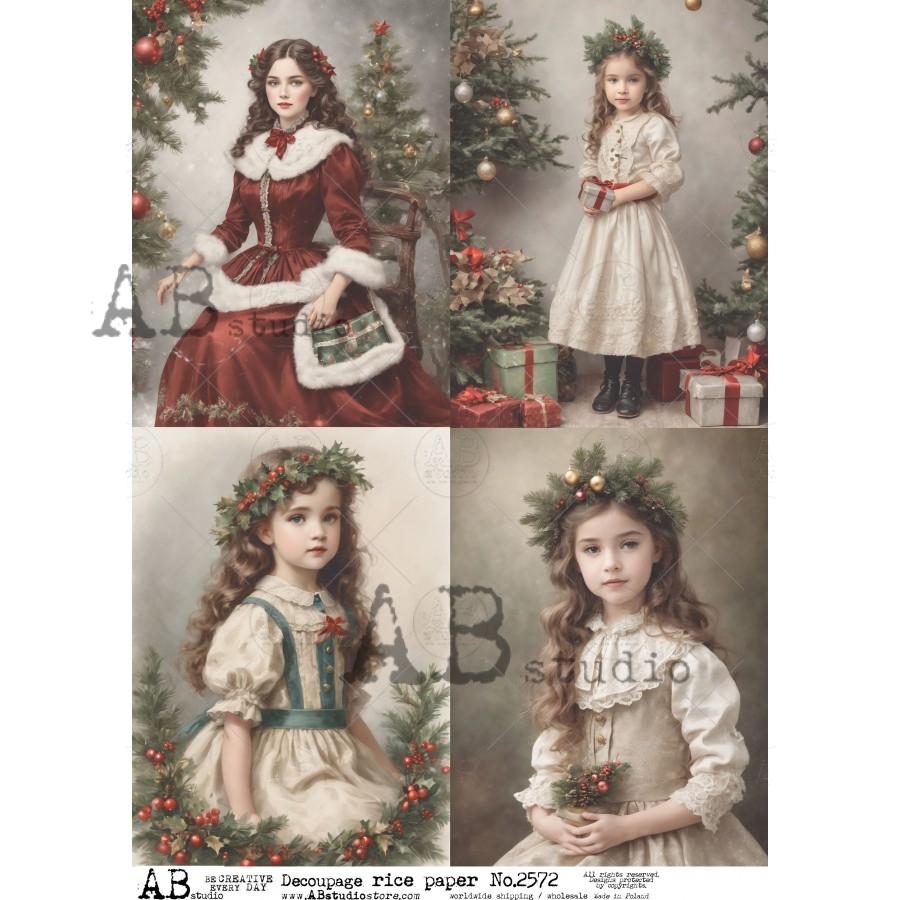 Hârtie de orez – Christmas Photo Shoot - A4 1 Hârtie de orez – Christmas Photo Shoot - A4