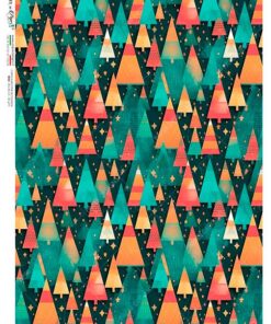 Hârtie de orez – Christmas Tree Pattern – A4