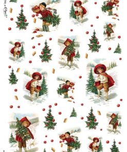 Hârtie de orez – Christmas Tree – A5