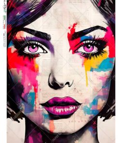 Hârtie de orez – Lady in Colors – A4