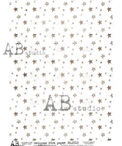 Hârtie de orez – Stars Background - A4
