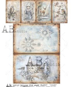 Hârtie de orez – Winter Beauty 2 - A4