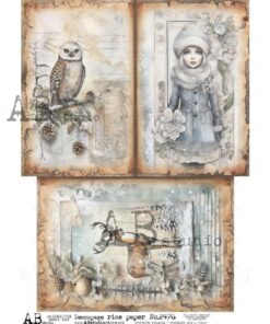 Hârtie de orez – Winter Beauty - A4