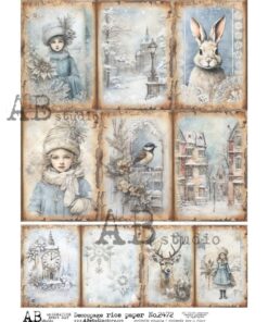 Hârtie de orez – Winter Photos - A4