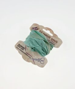 Panglică bumbac vintage - dirty mint - 1,2 m
