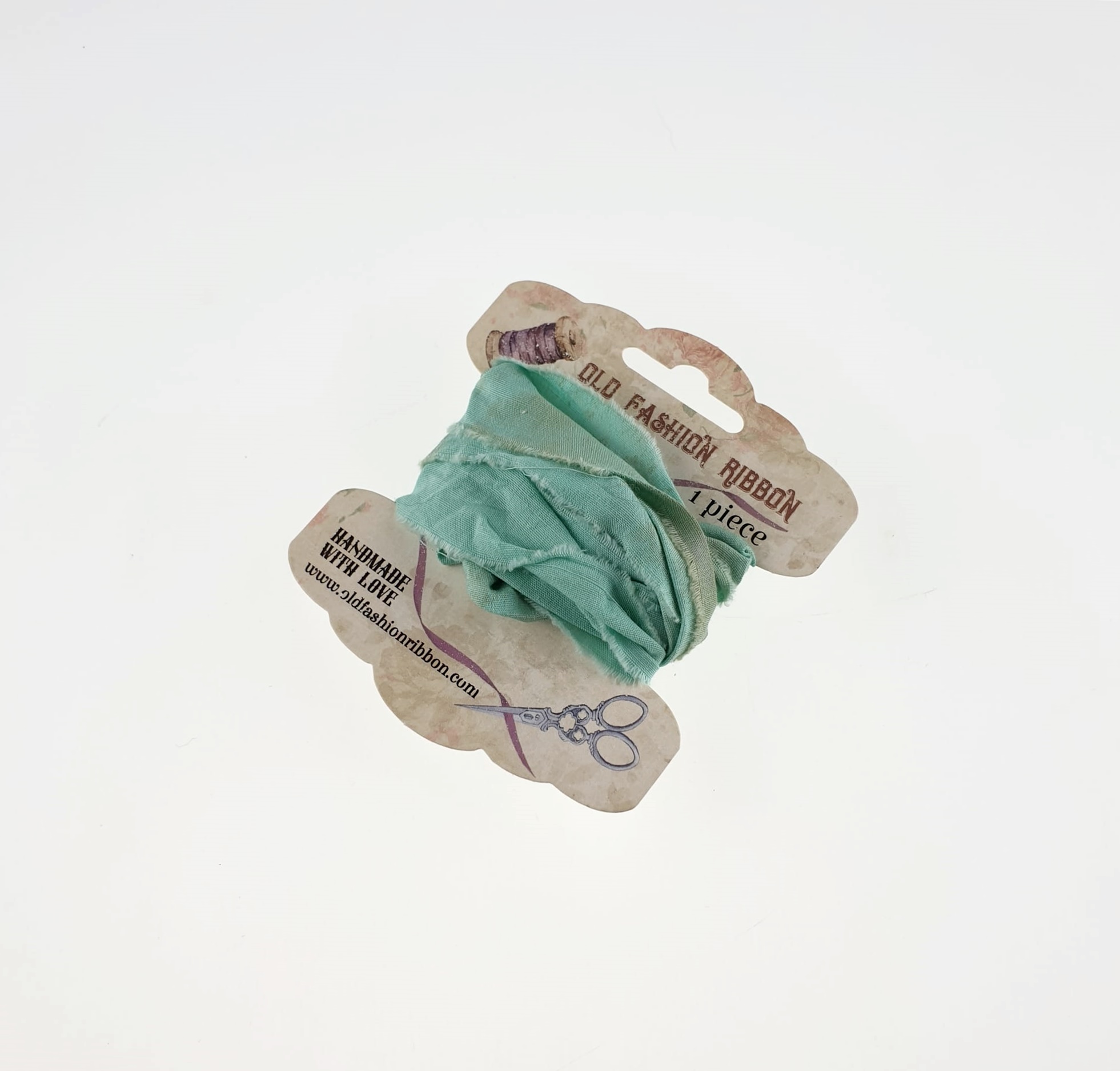 Panglică bumbac vintage - dirty mint - 1,2 m 1 Panglică bumbac vintage - dirty mint - 1,2 m