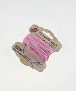 Panglică bumbac vintage - pink - 1,2 m