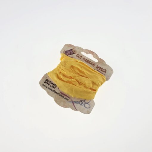 Panglică bumbac vintage - yellow - 1,2 m 1