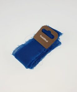 Panglică - silk schiffon - Blue - 1,50 m