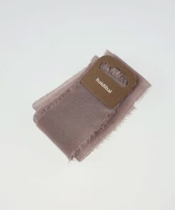 Panglică - silk schiffon - Dark Dirty Pink - 1,50 m