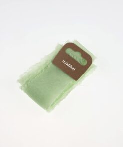 Panglică - silk schiffon - Light Green - 1,50 m