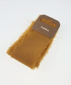 Panglică - silk schiffon - Mustard - 1,50 m