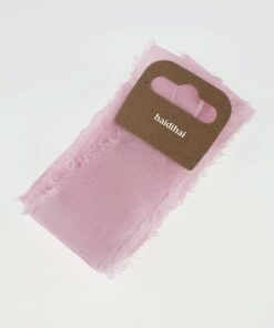 Panglică - silk schiffon - Pink - 1,50 m