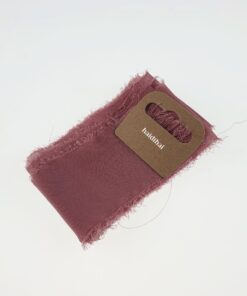 Panglică - silk schiffon - Plum - 1,50 m