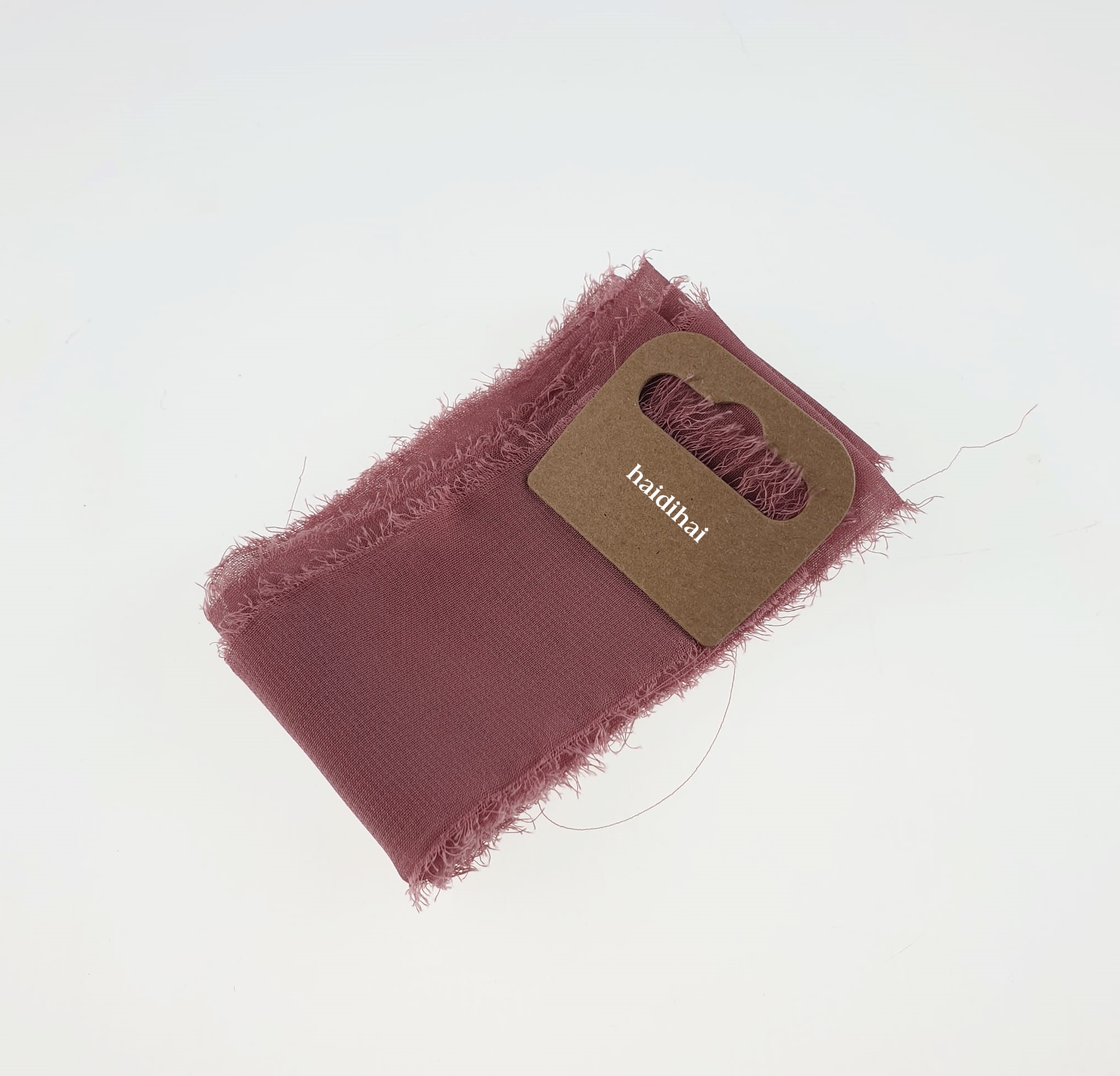 Panglică - silk schiffon - Plum - 1,50 m 1 Panglică - silk schiffon - Plum - 1,50 m