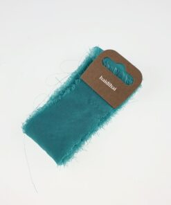 Panglică - silk schiffon - Turquoise - 1,50 m