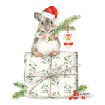 Șervețel - Christmas Fridolin - 25x25 cm