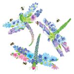 Șervețel - Dragonfly Fleurettes - 25x25 cm
