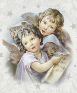 Șervețel - Two Christmas Angels - 33x33 cm