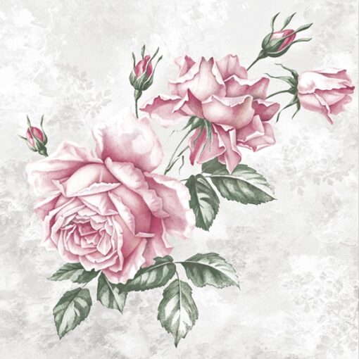 Șervețel - Vintage Roses - 33x33 cm 1