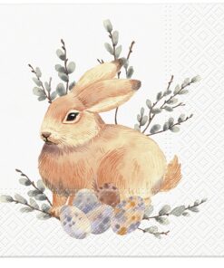 Șervețel - Watercolor Bunny - 33x33 cm