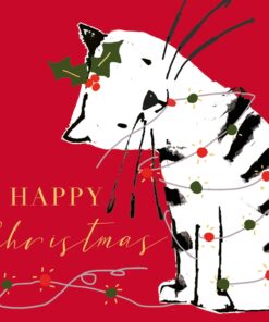 Șervețel - X-Mas Cat - 33x33 cm