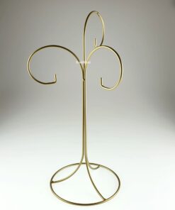 Suport metalic – 3 brațe – auriu – h45,5 cm