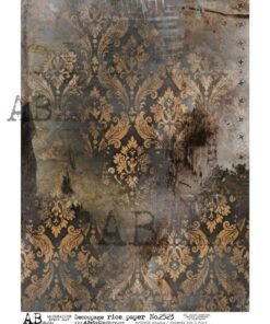 Hârtie de orez - Ancient Wallpaper - A4