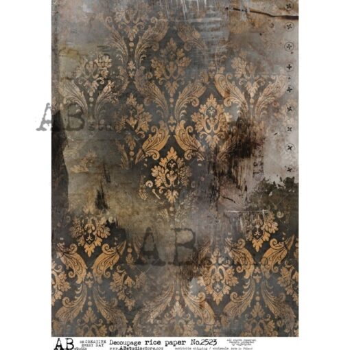Hârtie de orez - Ancient Wallpaper - A4 1