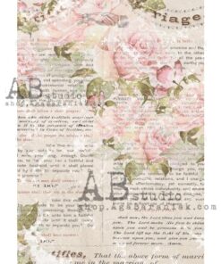 Hârtie de orez - Romantic Wallpaper 3 - A4