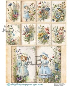 Hârtie de orez - Summer Bouquets - A4