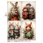 Hârtie de orez - Waiting for the Christmas - A4