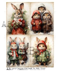 Hârtie de orez - Waiting for the Christmas - A4