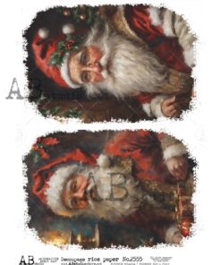 Hârtie de orez – Santa's Portrait 2 - A4