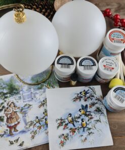 Kit decoupage - glob de Crăciun - Little Sophy