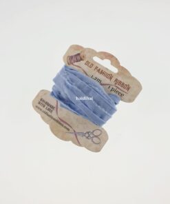 Panglică bumbac vintage - Blue 2 - 1,2 m