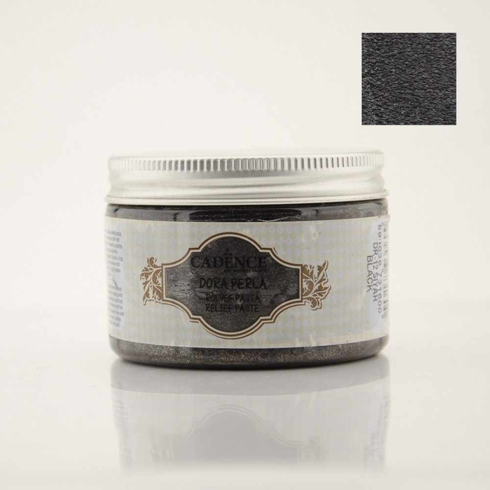 Pastă relief perlată - black - DORA - 150 ml - CADENCE 1 Pastă relief perlată - black - DORA - 150 ml - CADENCE
