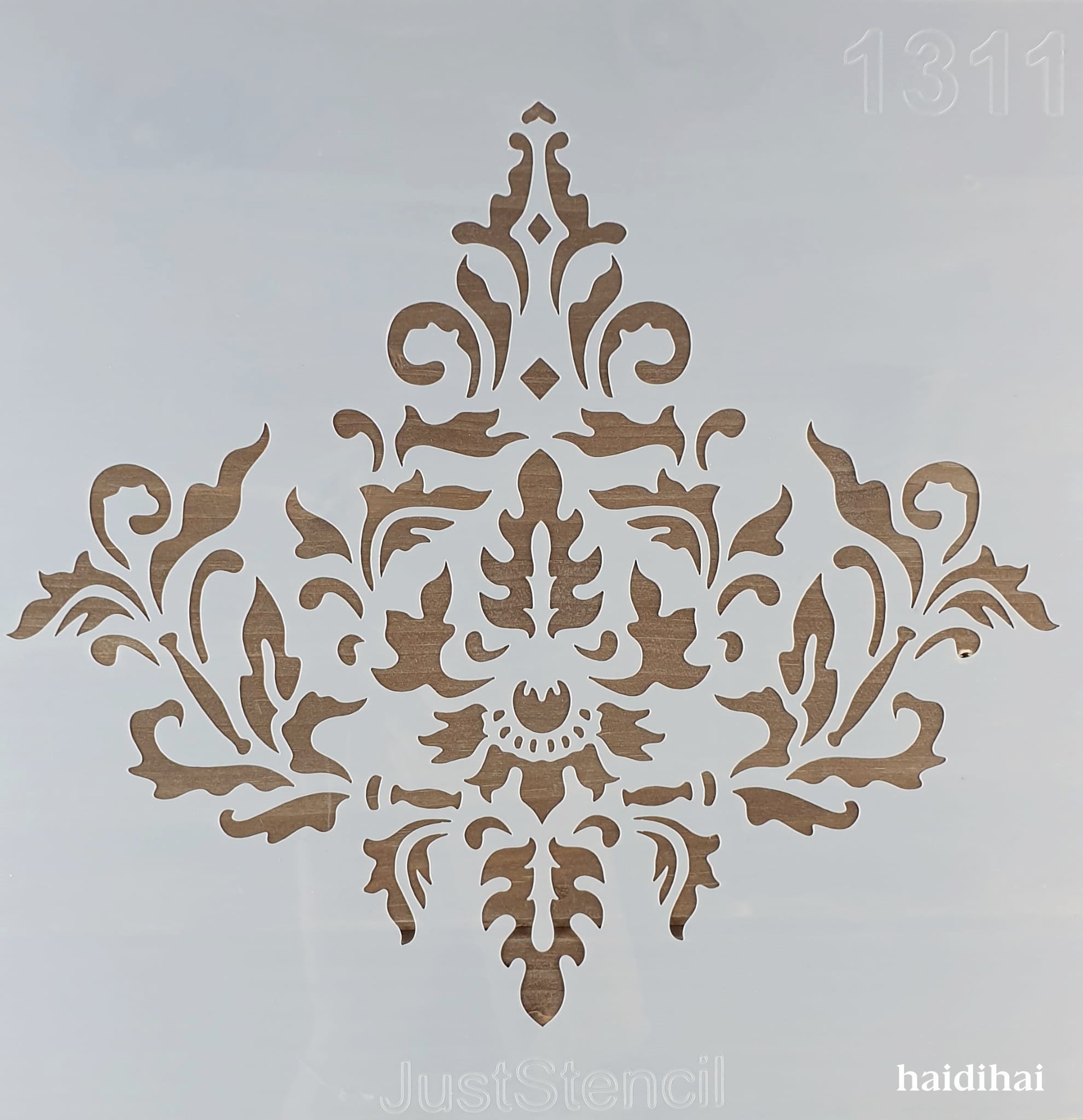 Șablon – Damask Pattern – 20×20 cm 1 Șablon – Damask Pattern – 20×20 cm