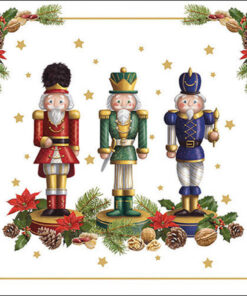Șervețel - Bearded nutcracker - 33x33 cm