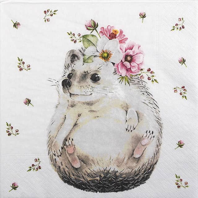 Șervețel - Sweet Hedgehog - 33x33 cm 1 Șervețel - Sweet Hedgehog - 33x33 cm