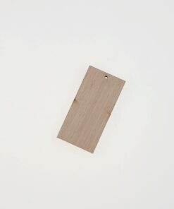 Bază din lemn - dreptunghiular - 6,3x3,2x0,3 cm