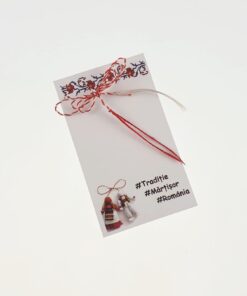 Cartonaș mărțișor - Tradiție - 5 x 8.5 cm