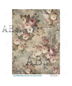 Hârtie de orez - A Floral Background - A4